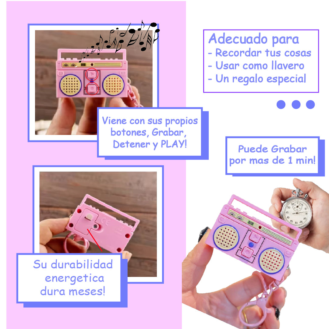 Mini Grabadora de Radio Divertida