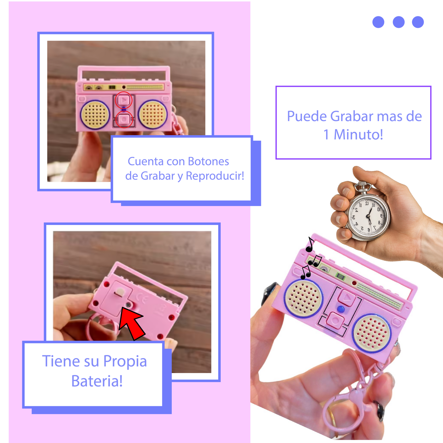 Mini Grabadora de Radio Divertida